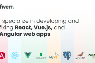 develop or fix react, vuejs and angular web applications