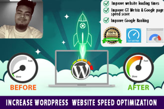 increase wordpress  website speed optimization with wp rocket