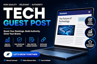 boost SEO with tech backlink and tech guest post