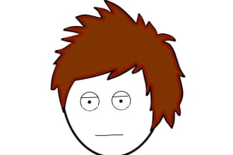 make a stickman character face for you