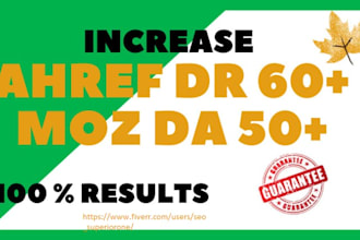 increase ahrefs dr domain rating upto 70 plus
