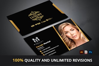 design unique, realtor, agent, real estate, business card in 04 hours