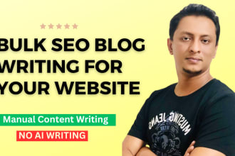 write bulk SEO articles and blog posts for your website
