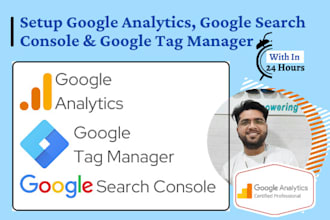 setup google analytics and tag manager with search console