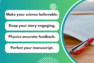 beta read your scifi or fantasy book and ensure scientific consistency