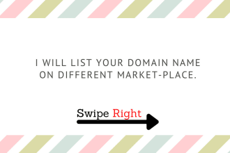 list your domain name on different market place to sell