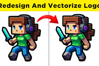 redesign and vectorize any logo or graphic