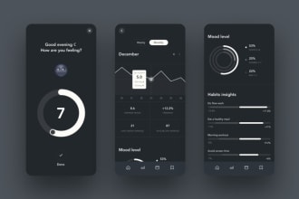 develop modern android and IOS apps, ui design using flutter