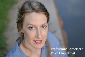 record a professional female voice over in 24 hrs