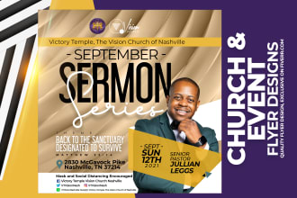 create exceptional online church flyer or event flyer design