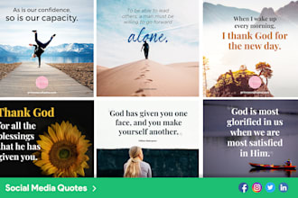 design set of 10 unique motivational or inspirational quotes