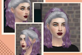 create a custom and realistic sim for you on sims 4