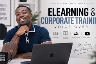record a professional elearning or corporate training voice over