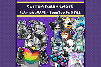 create custom furry twitch and discord emotes