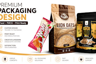 design premium food packaging and product packaging