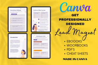 design ebooks pdfs workbooks lead magnets in canva