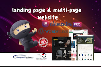 build professional website using elementor pro