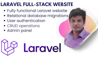 develop a fully functional laravel website with migrations