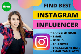 find best instagram influencer email list, research for influencer marketing