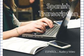 do audio or video in spanish transcription