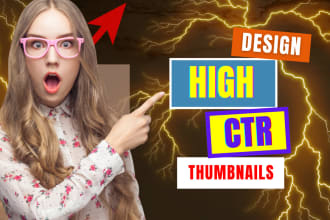 create a catchy youtube thumbnail design, amazing maker