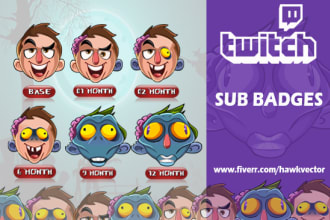 create custom sub badges for twitch subscriber badge
