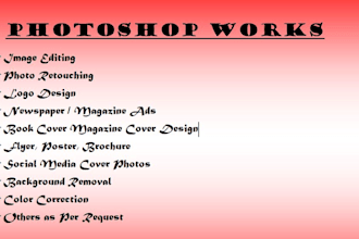 do photoshop works as per your request