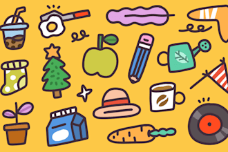 create hand drawn doodles, illustrations, or line art