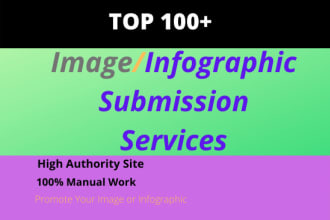 submit infographic or image to 100 image submission or photo sharing sites