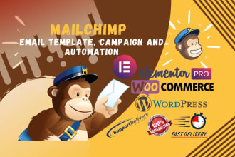design mailchimp email template campaign and email automation