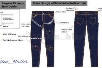 do fashion design and clothing tech pack