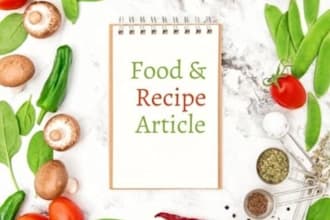 write a professional food recipe for your blog
