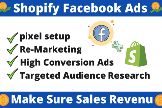 do shopify facebook ads campaign for 4x sales revenue