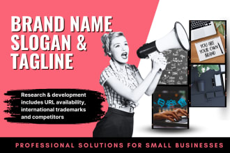 create a unique brand name and tagline for your business