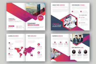 design company profile, brochure, catalogue or annual report