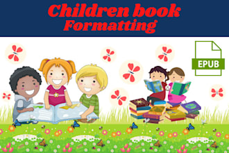 children kids kindle book ebook epub mobi kpf formatting