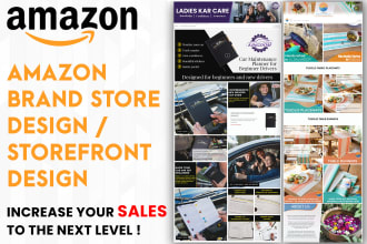 create amazon brand store or storefront design