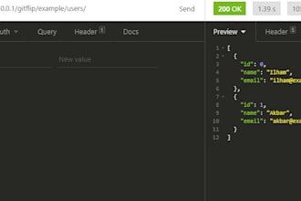 make backend restful API using golang