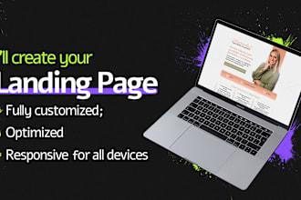 build landing page for lead registration, lead capture, one page wordpress