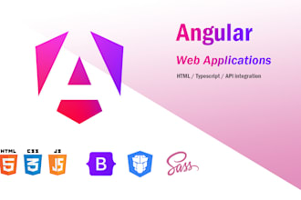 develop or fix angular web application