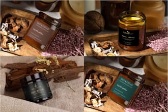 do elegant candle label, product label and cosmetic label