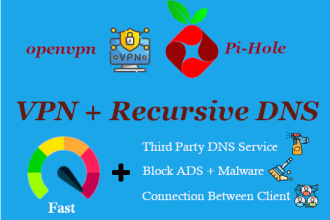 install vpn and recursive dns on your server