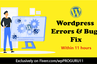 fix bugs and errors in wordpress