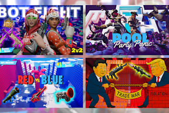 create trending 3d thumbnail for your fortnite creative map
