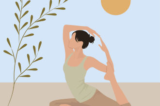 create yoga, workout and fitness illustrations