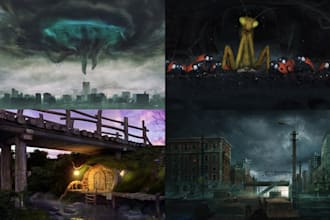 create realistic 3d art illustration
