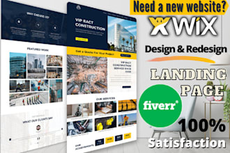 design wix landing page, wix design, and wix redesign