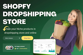 build automated shopify dropshipping store or profitable shopify website