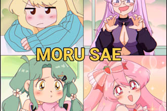 draw retro old anime artstyle