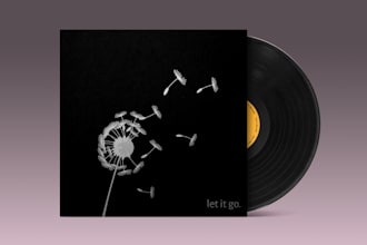 draw minimalist aesthetic album cover art